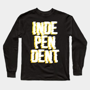 Independent Shaded Writing Long Sleeve T-Shirt